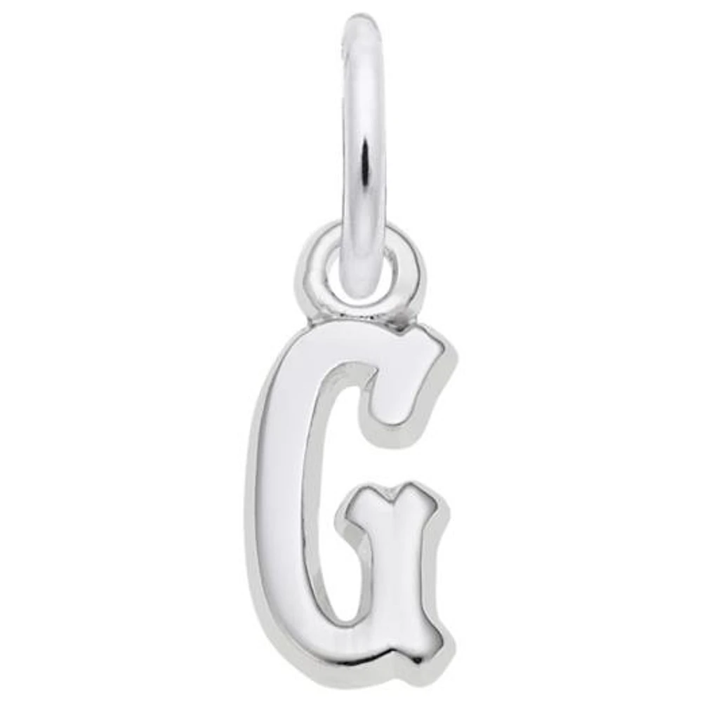 Sterling Silver Initial Pendant