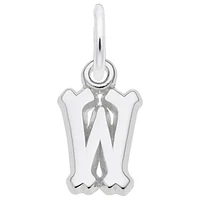 Sterling Silver Initial W Pendant