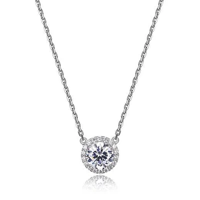 Reign Round Halo Necklace