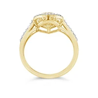 10K Yellow Gold 0.50CTW Diamond Fashion Ring