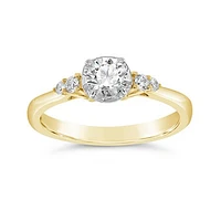 Glacier Fire 14K Yellow and White Gold 0.61CTW Canadian Diamond Bridal Ring