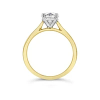 14K Yellow Gold Lab Grown 1.00CT Diamond Solitaire Ring