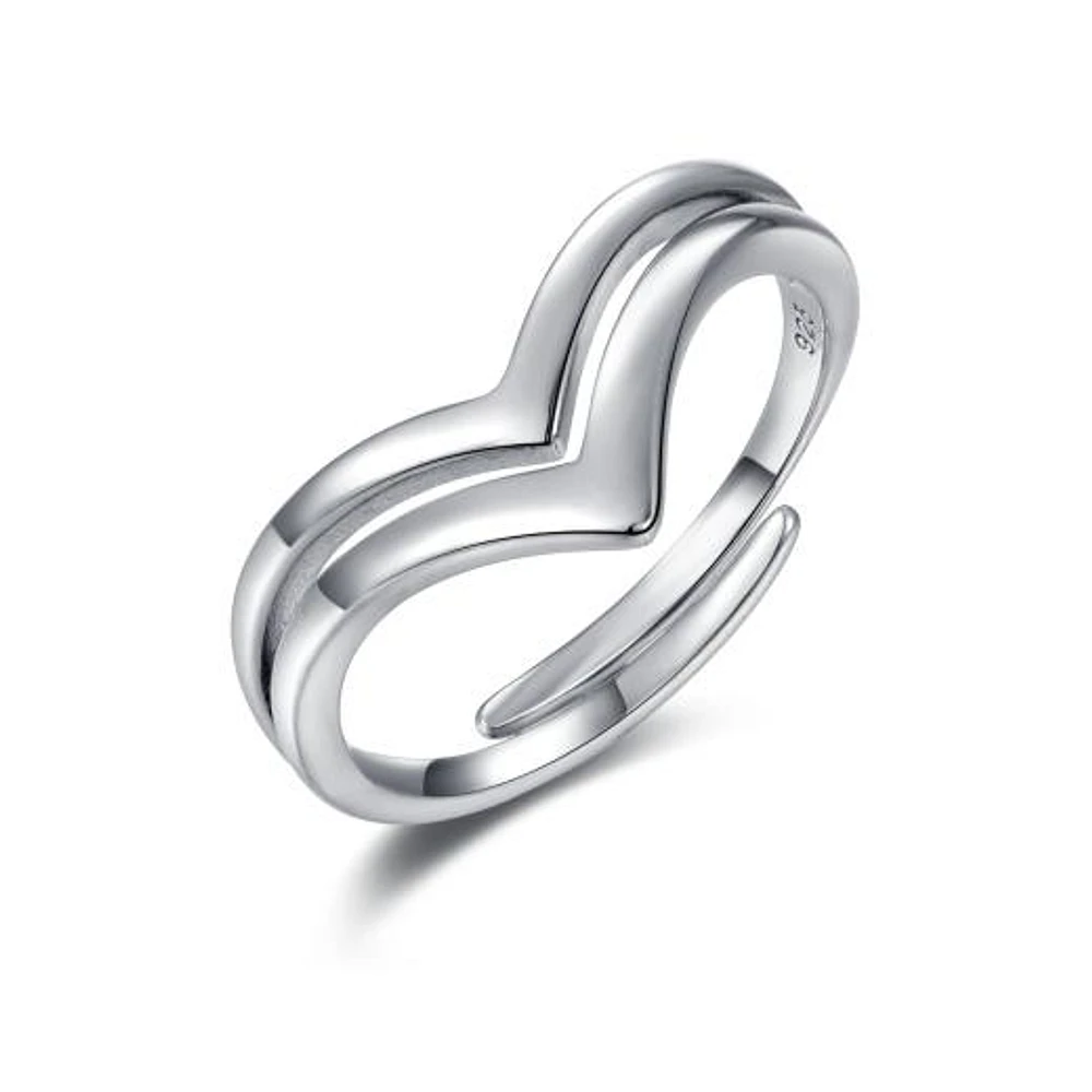 Sterling Silver Chevron Ring