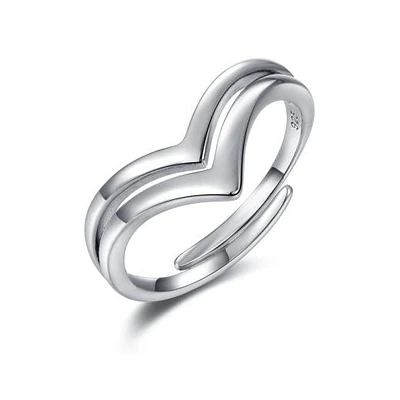 Sterling Silver Chevron Ring