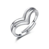 Sterling Silver Chevron Ring