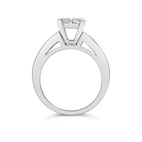 14K White Gold 2.00CTW Diamond Princessa Bridal Set