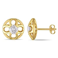 Julianna B 10K Yellow Gold 1.00CTW Diamond Stud Earrings