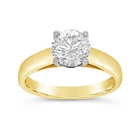 New Brilliance 14K Yellow Gold Lab Grown 1.50CT Diamond Solitaire Ring
