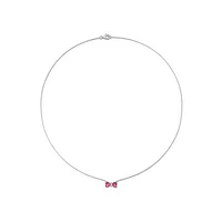 Julianna B 10K White Gold 0.015 CTW Diamond & Topaz Necklace
