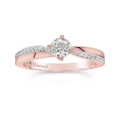Charmed By Richard Calder 14K Rose Gold 0.58CTW Diamond Engagement Ring