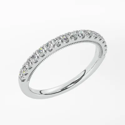 New Brilliance Lab Grown 0.33CTW Diamond Band in 14K White Gold