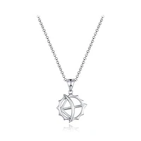 Sterling Silver 19" Bow & Arrow Pendant