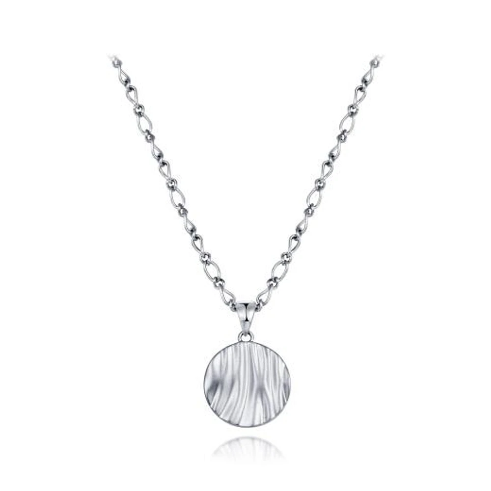 Sterling Silver 19" Medallion with Adjustable Chain