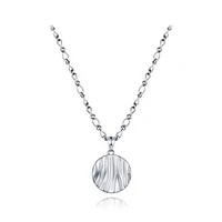 Sterling Silver 19" Medallion with Adjustable Chain
