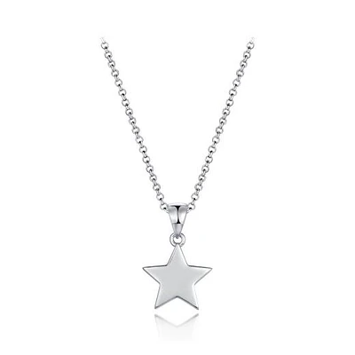 Sterling Silver 19" Star Pendant with Adjustable Chain