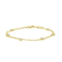 10K Yellow Gold 7" + 1" Extender Precious Metals By The Yard Bracelet