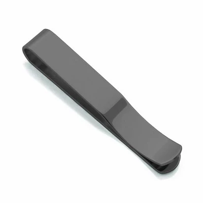 SteelX Stainless Steel Brushed Black Tie Clip