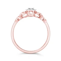 10K Rose Gold 0.10CTW Diamond Promise Ring