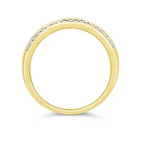 10K Yellow Gold 0.23CTW Diamond Double Row Stackable Ring