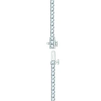 14K White Gold 7.01CTW Diamond Tennis Necklace