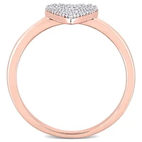 Julianna B 10K Rose Gold .21CTW Diamond Heart Ring