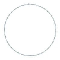 14K White Gold 5.04CTW Diamond Tennis Necklace