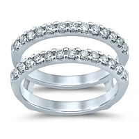 14K White Gold 0.60CTW Diamond Ring Enhancer