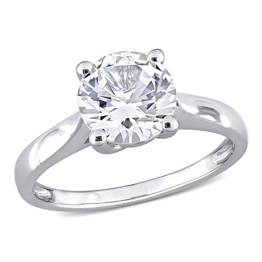 Julianna B 10K White Gold Created Sapphire Ring