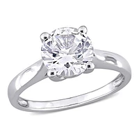Julianna B 10K White Gold Created Sapphire Ring