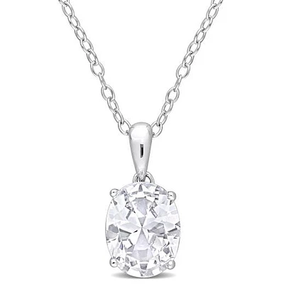 Julianna B Sterling Silver White Topaz Pendant
