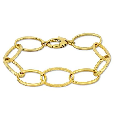 Julianna B 14K Yellow Gold 8" Oval Paperclip Link Bracelet