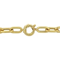 Julianna B 14K Yellow Gold 7" Oval Link Bracelet