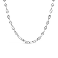 Sterling Silver 18" Sunburst Link Chain