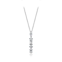 Sterling Silver Cubic Zirconia Pendant and Earring Set