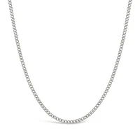 10K White Gold 20" 2.8mm Semi-Solid Miami Cuban Chain