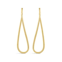 10K Yellow Gold Twisted Hoop Earring