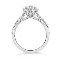 Jenny Packham 18K White Gold Lab Grown 1.75CTW Pear Shaped Diamond Bridal Set