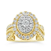 14K Yellow Gold 1.95CTW Diamond Fashion Ring