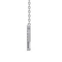 New Brilliance Sterling Silver Lab Grown 0.75CTW Diamond Initial "A" Necklace