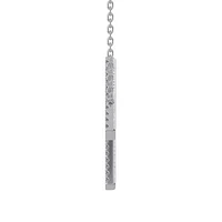 New Brilliance Sterling Silver Lab Grown 0.75CTW Diamond Initial "M" Necklace
