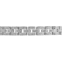 Sterling Silver 0.23CTW Diamond Link Bracelet