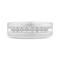 10K White Gold 0.50CTW Diamond Wedding Band