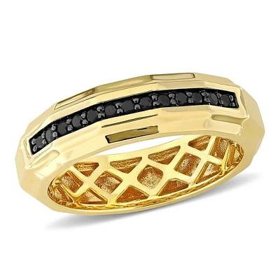 Julianna B 14K Yellow Gold 0.20CTW Black Diamond Ring