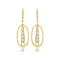 Brevani 10K Yellow Gold 0.38CTW Diamond Dangle Earrings