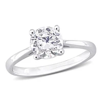 Julianna B Sterling Silver Created Sapphire Solitaire Ring