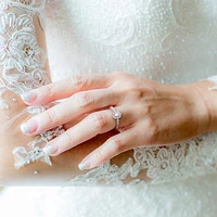 Julianna B 14K White Gold 0.32CTW Diamond Bridal Ring