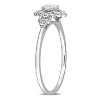 Julianna B 14K White Gold 0.24CTW Diamond Bridal Ring