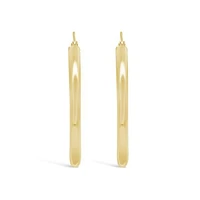 14K Yellow Gold 35mm Hoop Earrings