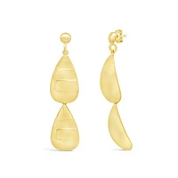10K Yellow Gold Pear Drop Earrings