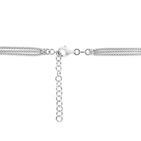 Sterling Silver 15" Triple Ball Necklace
